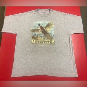 Cabela’s Ring-Neck Warrior Pheasant Graphic Grey T-Shirt Size XL